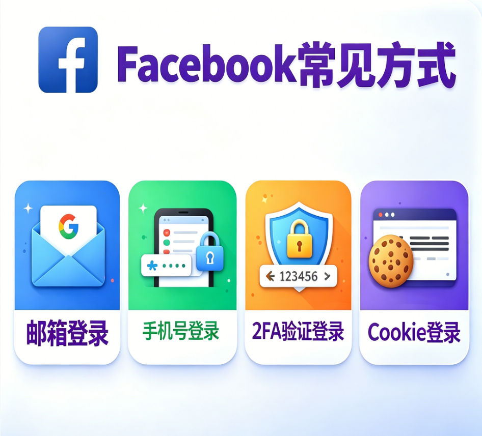 Facebook常见登录方式有哪些？FB账号登录方法详解
