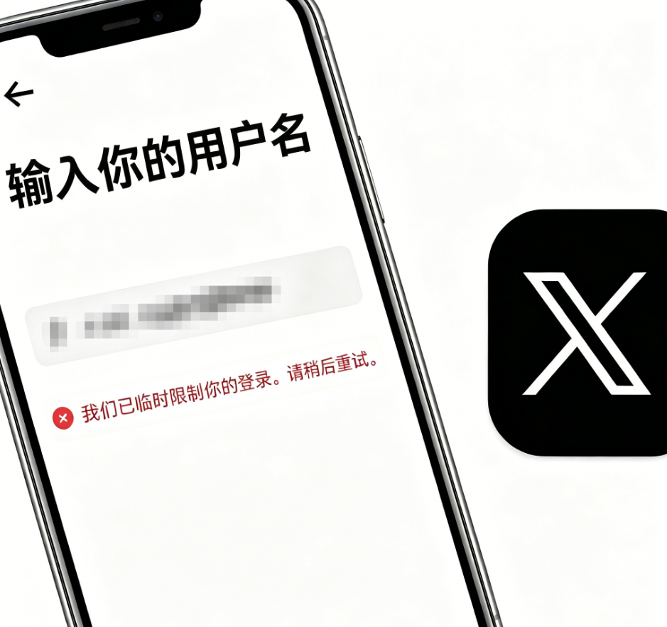 如何解决 Twitter提示“我们已临时限制你的登录，请稍后重试”